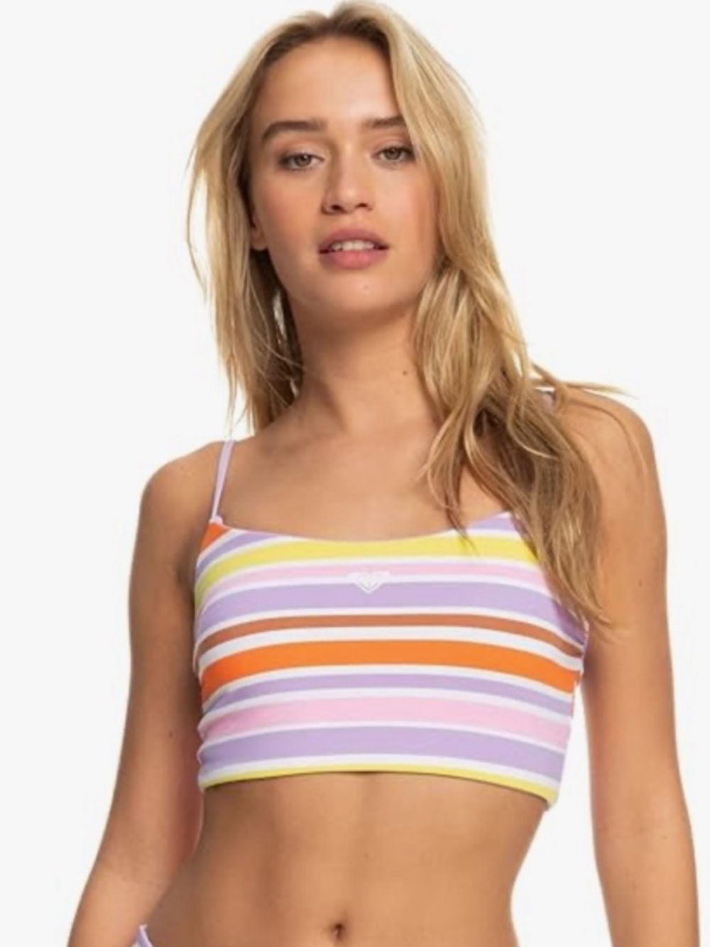 Roxy x Kate Bosworth Reversible Tank Bikini Top Stripe and Lavender XS